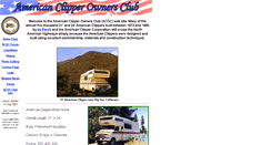 Desktop Screenshot of americanclipperownersclub.com